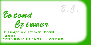 botond czimmer business card